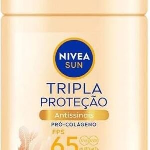 NIVEA SUN Protetor Solar Fluido Facial Tripla Proteção Antissinais FPS 65 40ml