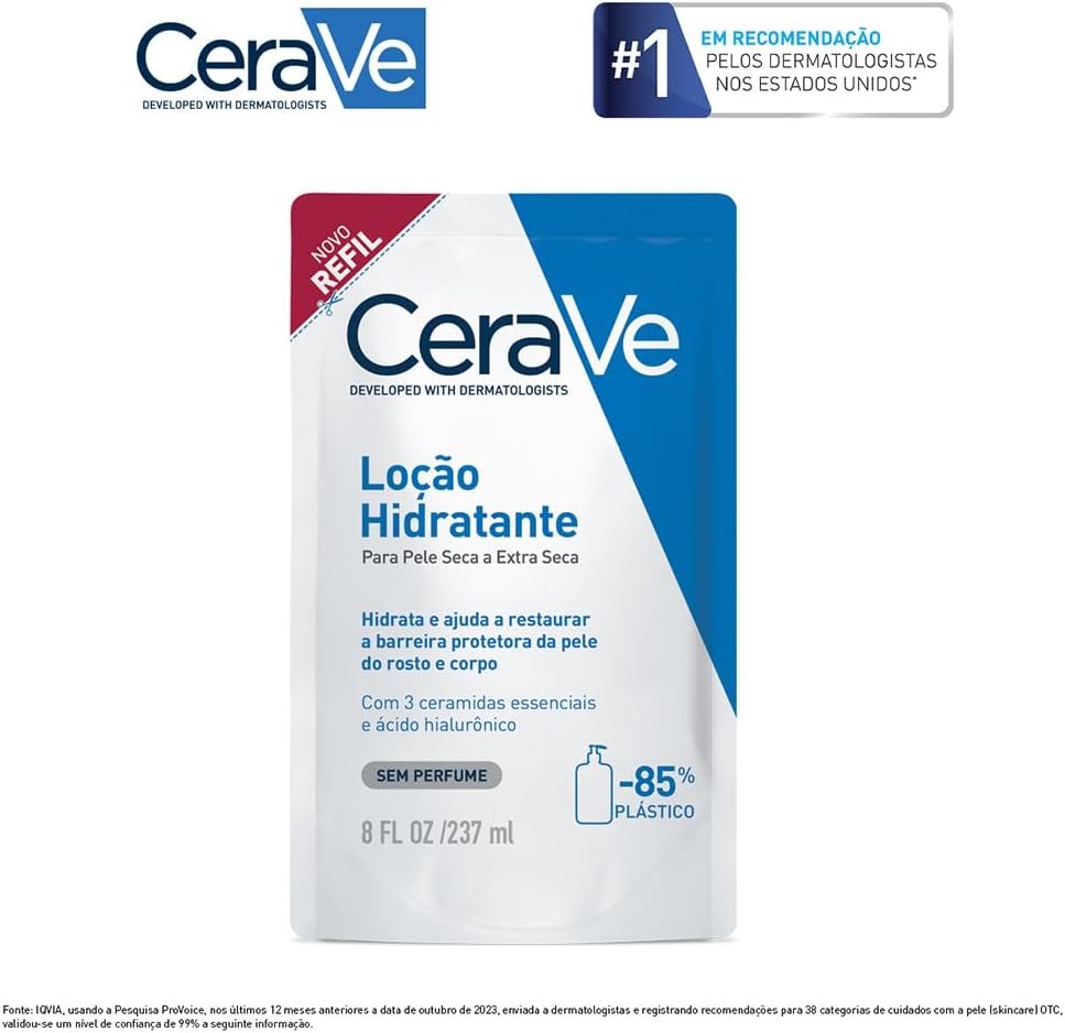CeraVe, Loção Hidratante Corporal, com textura Fluida e Ácido Hialurônico 340g - Image 39