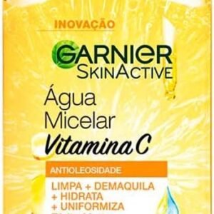 Garnier SkinActive, Água Micelar Antioleosidade com Vitamina C, 400ml