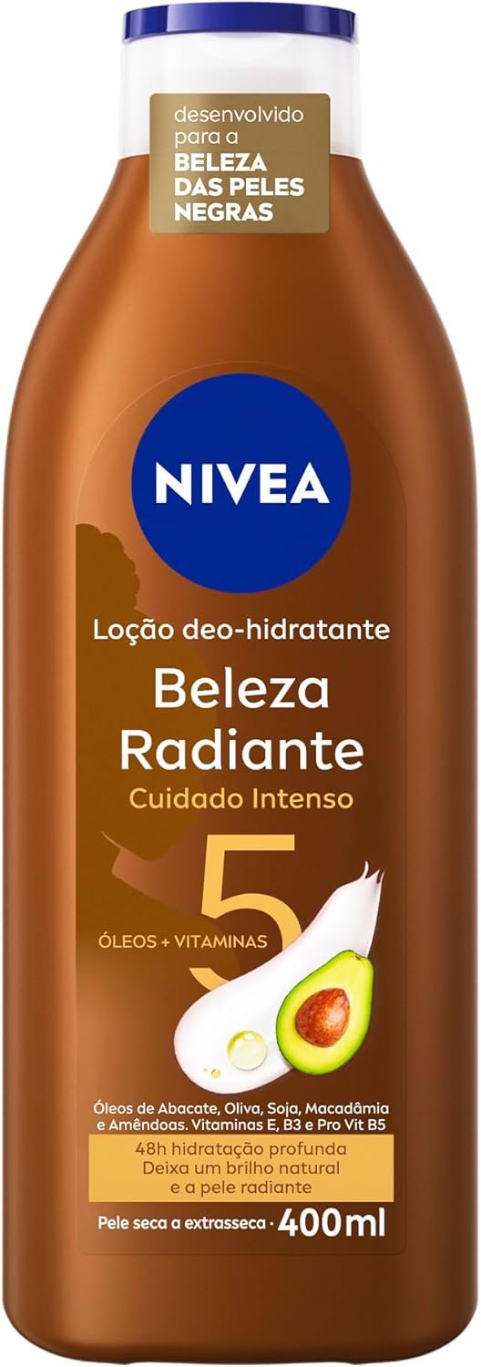 NIVEA Hidratante Desodorante Beleza Radiante Cuidado Intenso 400ml