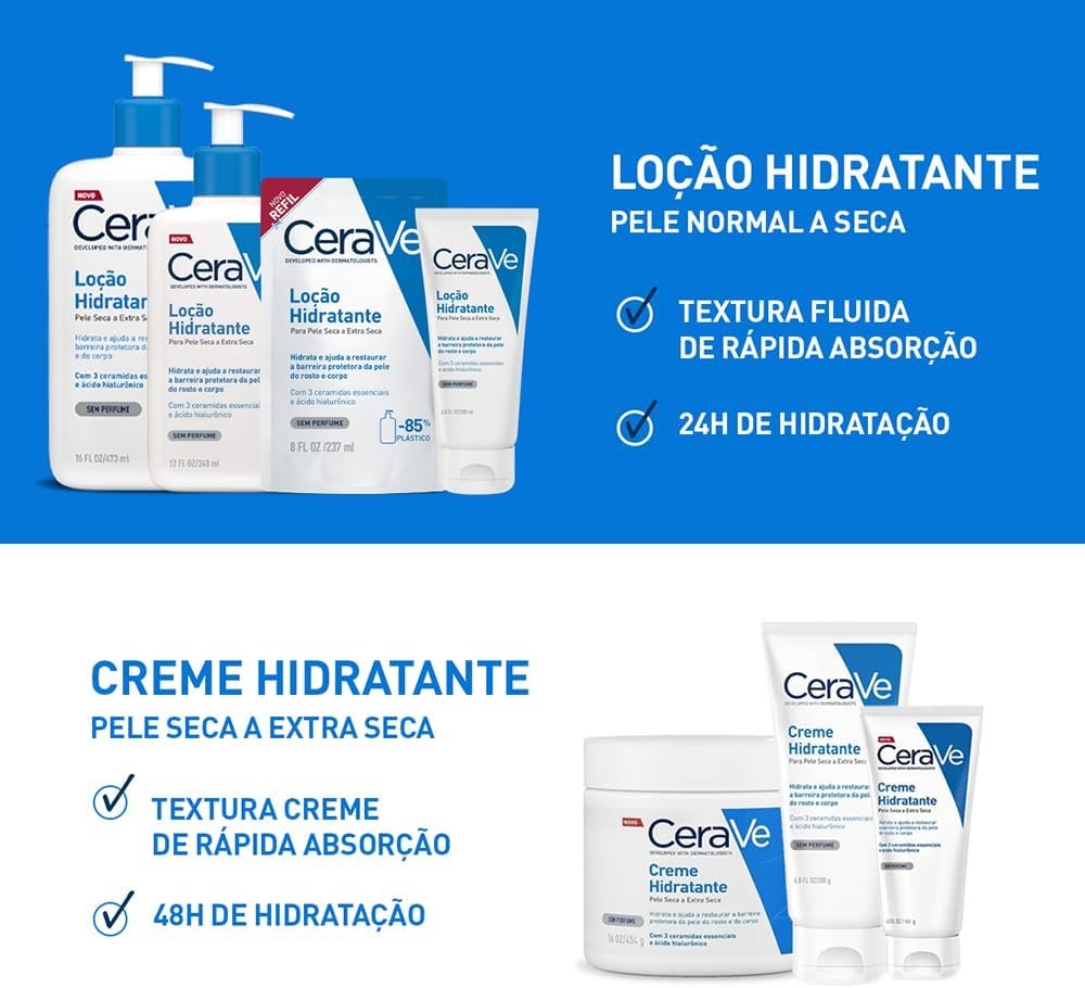 CeraVe, Loção Hidratante Corporal, com textura Fluida e Ácido Hialurônico 340g - Image 22