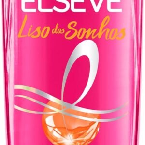 L'Oréal Paris Elseve Liso dos Sonhos Shampoo Super Alinhador, com Queratina Vegetal e AHA, 400ml