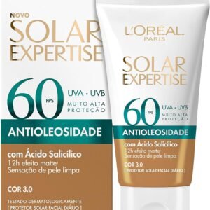 Protetor Solar Facial L'Oréal Paris Solar Expertise Antioleosidade Fps60 Cor 3.0 Média 40G